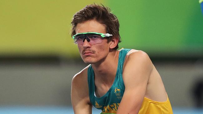 Australia's Brandon Starc bows out of the men’s high jump final at Rio 2016. Picture: Phil Hillyard