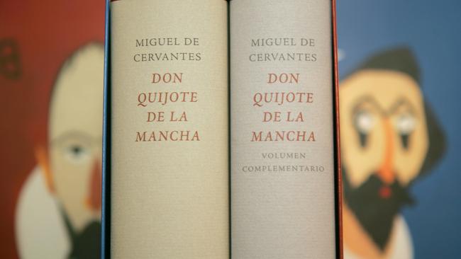 An edition of Don Quixote published on the novel’s 400th anniversary. Picture: AFP