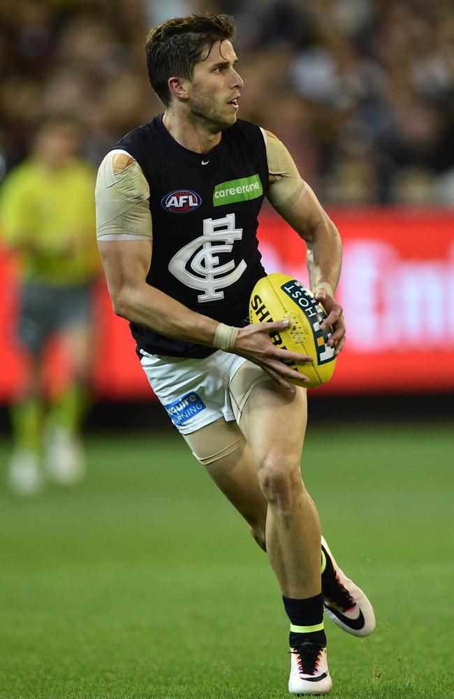 Marc Murphy led the Blues by example on Friday night. Picture: AAP