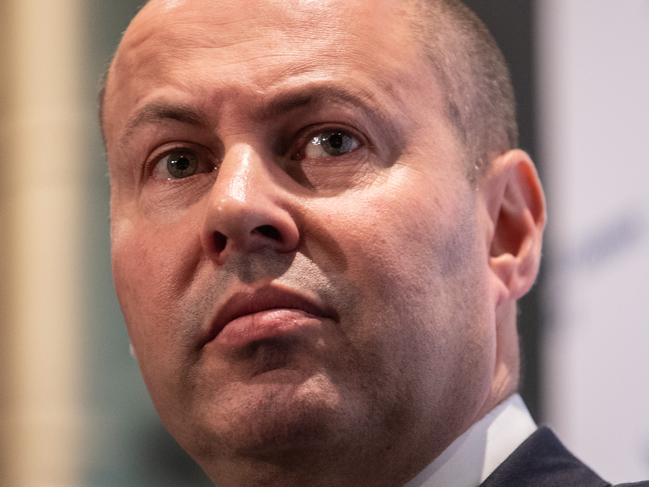 SYDNEY, AUSTRALIA - NewsWire Photos May 18, 2021: Federal Treasurer Josh Frydenberg speaking at a Federal Budget Breakfast Briefing, Sydney.Picture: NCA NewsWire / James Gourley