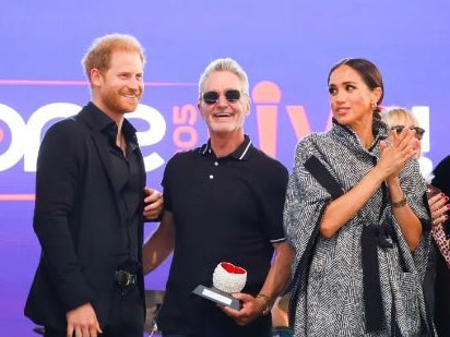 Prince Harry and Meghan Markle appeared the event last year. Picture: Getty Images