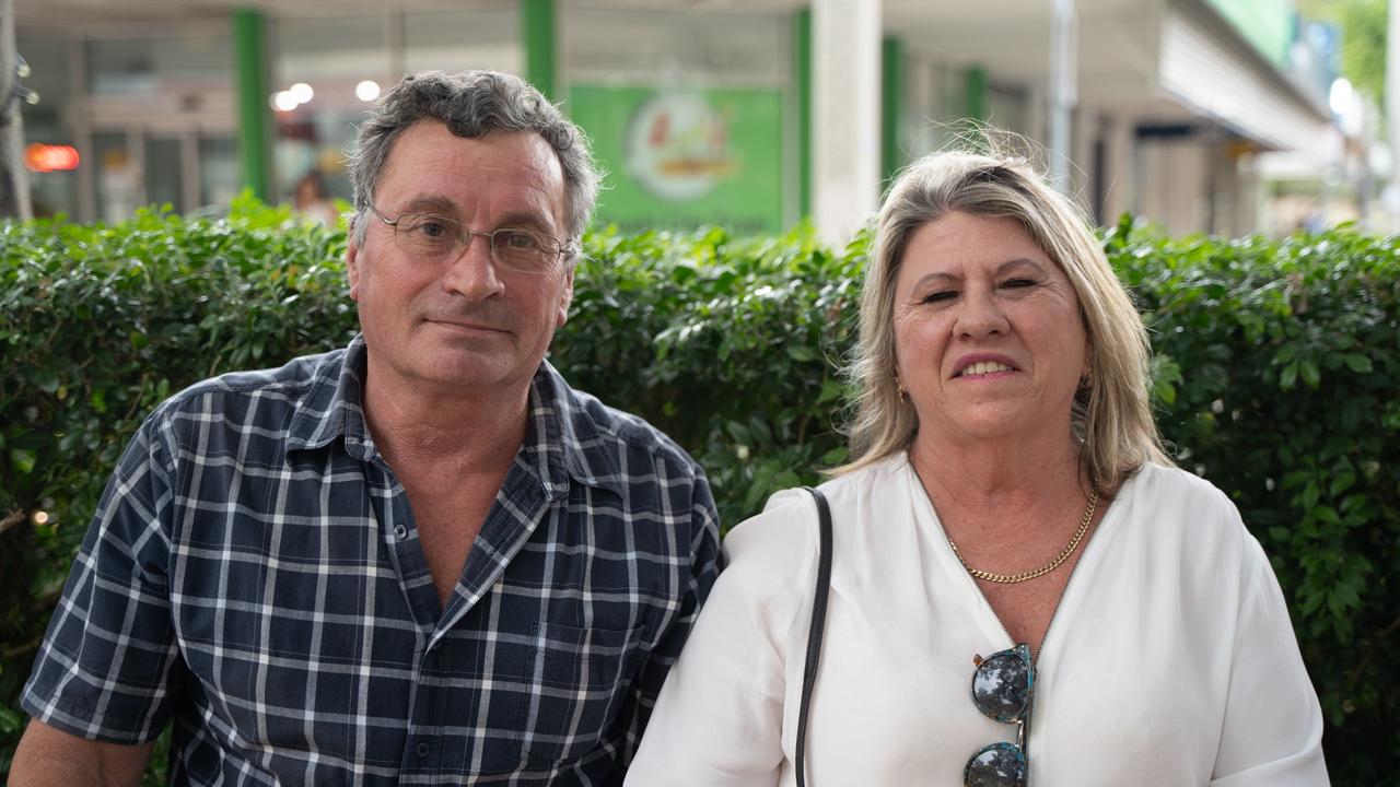 Alex Toffoli and Sharyn McCombe came down to enjoy Buskers on Mary in Gympie. August 18, 2023. Picture: Christine Schindler