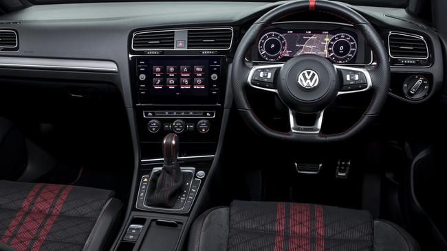 The GTI comes with VW’s excellent digital dash.