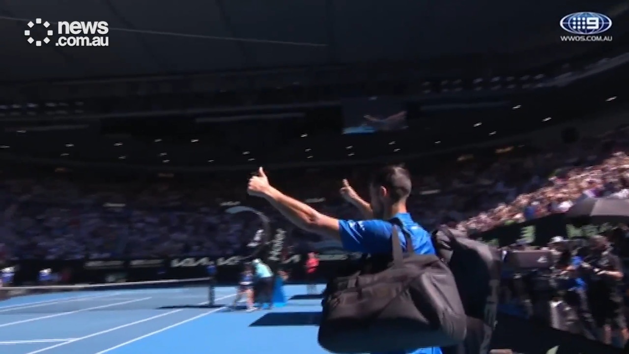 Crowd boos Novak Djokovic as he retires from AO semi-final