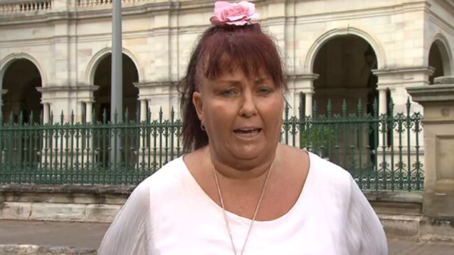 Julie West, who started the petition after Queensland mother Emma Lovell was allegedly stabbed to death by youth offenders, ridiculed the Premier’s claims of bipartisanship. Picture: Sky News