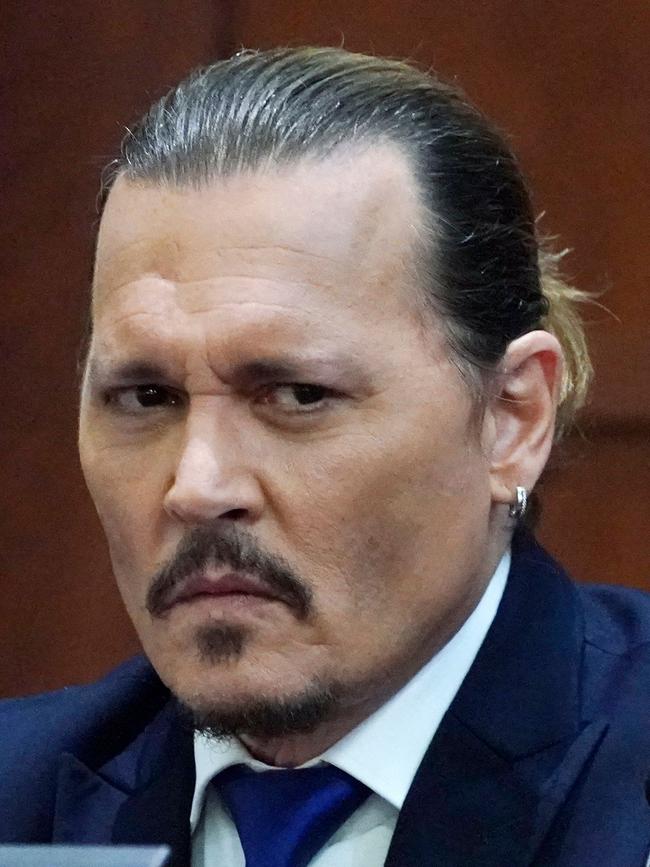 Depp in April 2022, testifying in court. Picture: Steve Helber / POOL / AFP