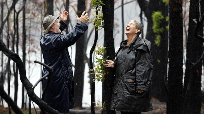 Neighbours Shane Allen and Michelle Morales. Picture: Jane Dempster