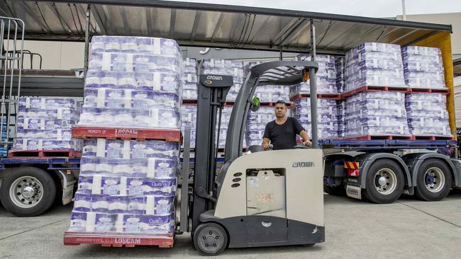 Stocks are rolling in to many Brisbane and southeast Queensland supermarkets. Picture: Jerad Williams