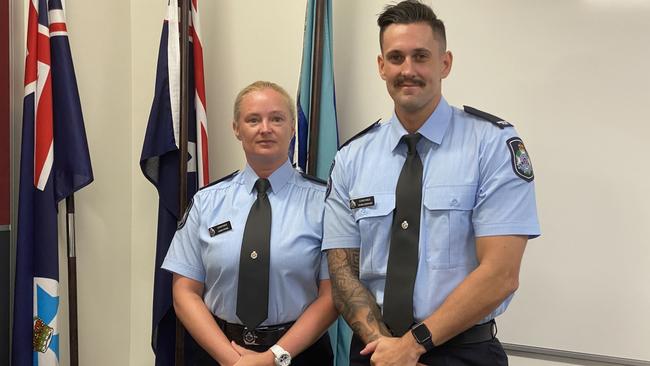 Sara Payne and Ryan Graham, first year constable Queensland Police.