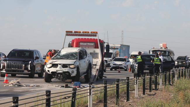 The North South Motorway has reopened after an earlier crash. Picture: Dean Martin