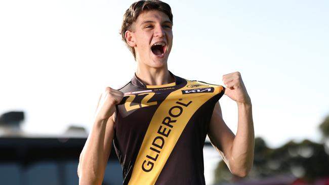 Glenelg’s Harry Francis. Picture: Cory Sutton/SANFL