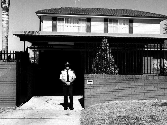 Police outside the home where Labor MP John Newman was assassinated. Picture: File