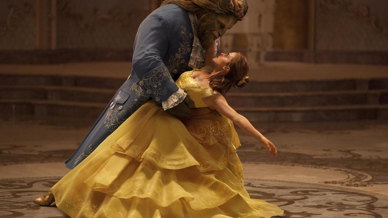 Dan Stevens as The Beast, and Emma Watson as Belle in a live-action adaptation of the animated classic Beauty and the Beast. Picture: Disney via AP