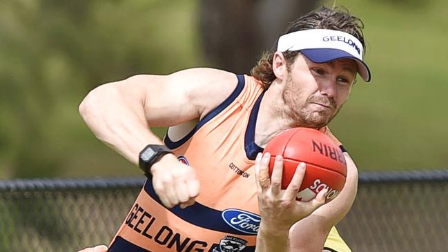 Patrick Dangerfield is a forward line lock. Picture: Alan Barber