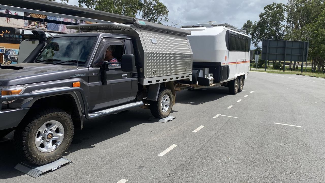 Demonstration of Vanweigh Townsville's mobile weighing service. Picture: Supplied.