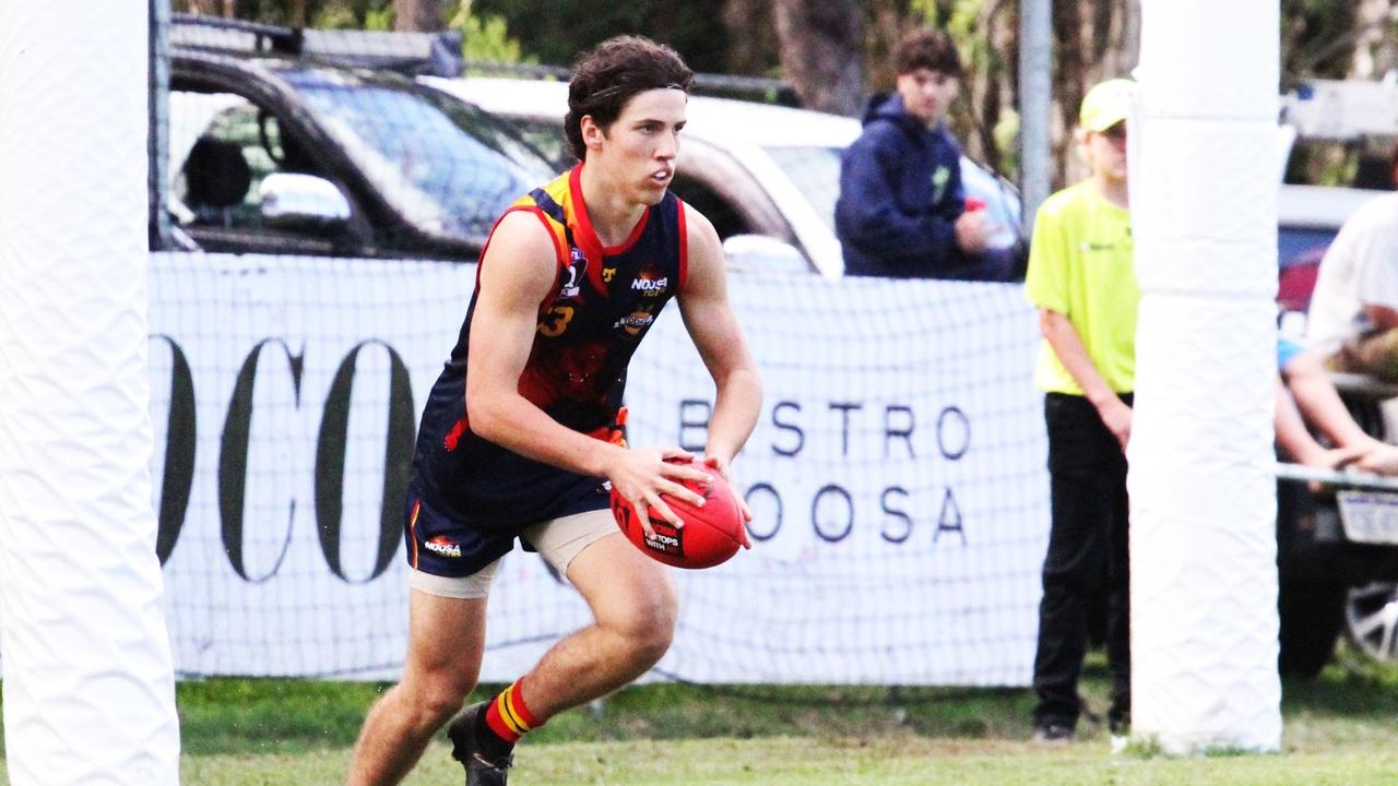 Riley Mackay in action for the Noosa Tigers. Picture: Craig Slaney Sports Photography.