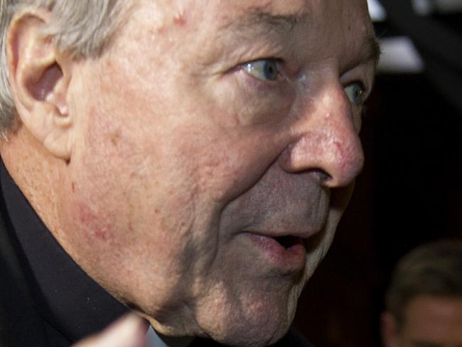 Image ©Licensed to i-Images Picture Agency. 29/02/2016. London, United Kingdom. Cardinal George Pell gives evidence to Royal Commission. Cardinal George Pell arrives at Hotel Quirinale, Rome, to continue giving evidence to The Royal Commission via video link. Picture by David Mirzoeff / i-Images