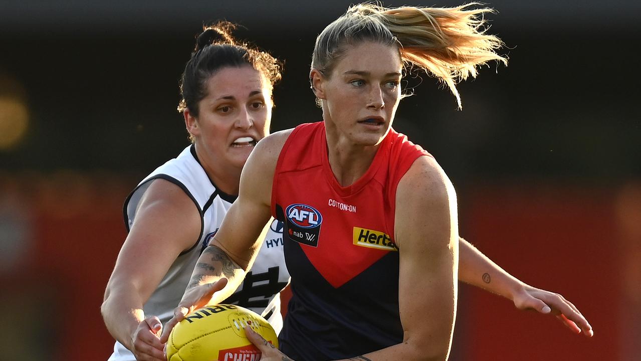 With stars like Tayla Harris, Melbourne could be the team to beat in AFLW. Picture: Quinn Rooney/Getty Images