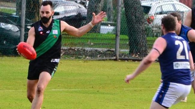 Greenacres' Matt Gibson booted six against Adelaide Lutheran. Picture: Greenacres Football Club