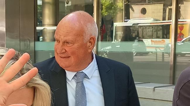 Francis Xavier "Frank" Crameri, 66, leaves the Melbourne County Court on the first day of his sexual assault trial. He has pleaded not guilty.