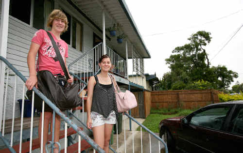 North Mackay State High School student Hayden Cowan and Mackay Christen College student Rebecca Muntelwit are looking forward to heading off to Schoolies at Airlie Beach on Saturday. Picture: Lee Constable