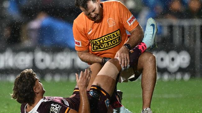 A knee injury is set to keep Reece Walsh out of the Origin opener. Picture: Hannah Peters/Getty Images