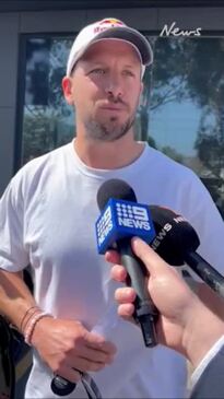 Travis Boak speaks after his exit meeting