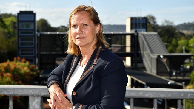 Wollondilly Mayor Judy Hannan at Picton Station calling for electrification of the rail line from Macarthur into Wollondilly last month. Picture: Joel Carrett