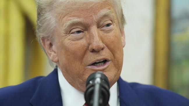Mr Trump at the White House today. Picture: Evan Vucci/AP