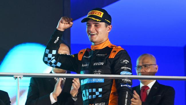 F1 driver Lando Norris at the Singapore GP. Source: Supplied