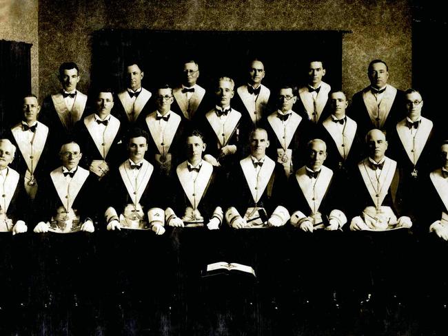 Officers of Lodge Ivanhoe 1936. Picture: Supplied