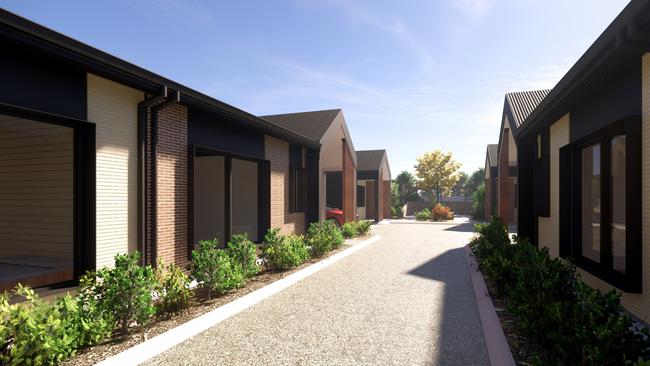 A new development to address homelessness among older women at Ferryden Park is near completion. Picture: Supplied