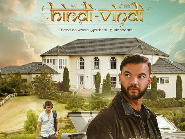 Movie poster for Guy Sebastian’s new Bollywood film. Pics: Instagram.