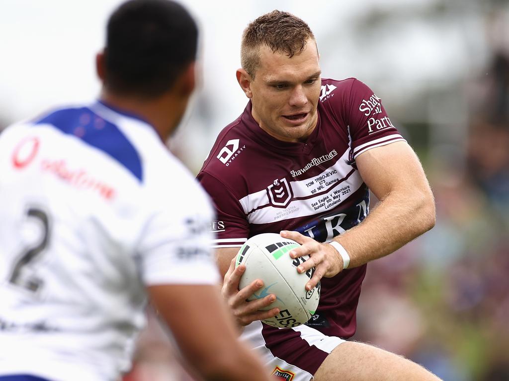 Nrl News Tom Trbojevic Manly Sea Eagles Vs Warriors Stats Video Salary Contract