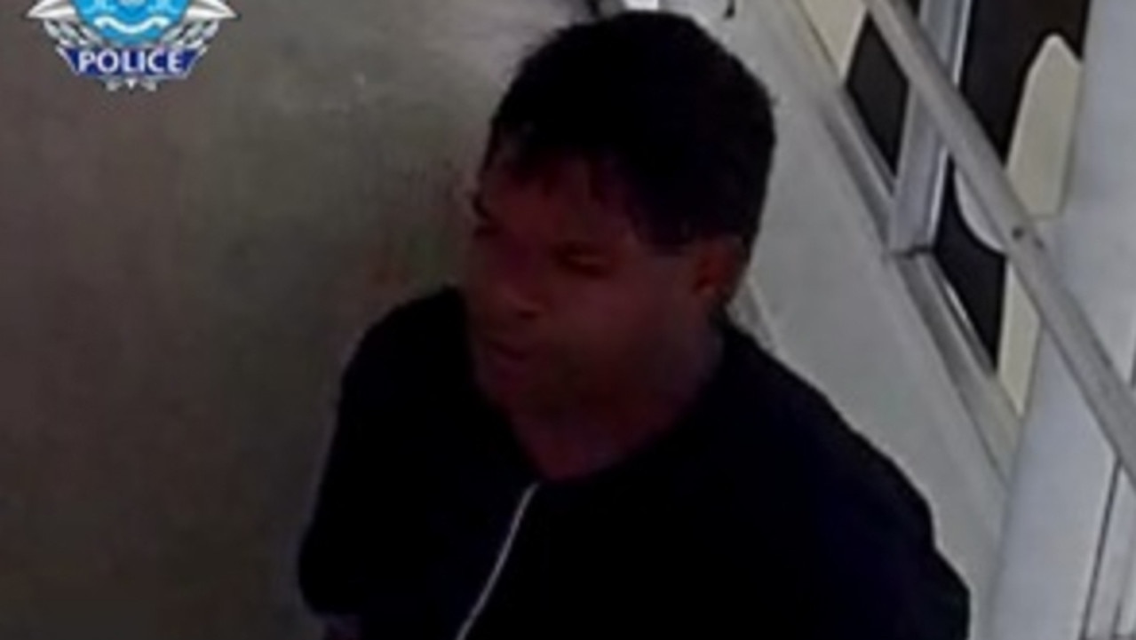 A massive manhunt is underway to locate a man who threatened commuters with a knife at a Perth train station on Monday morning. Picture: WA Police