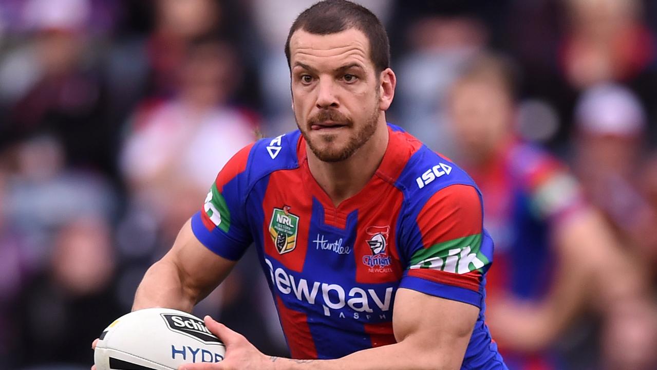 Jarrod Mullen playing for the Knights in 2016