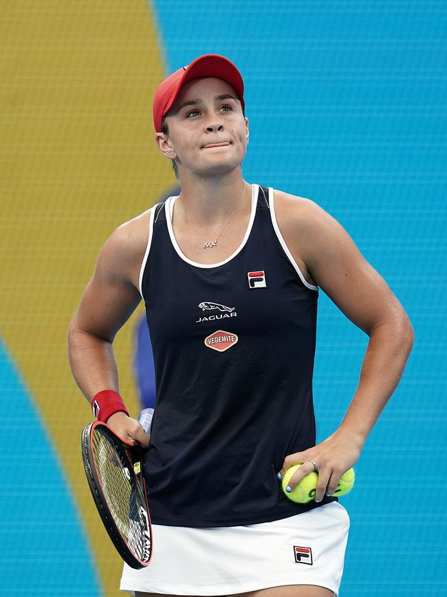 Ash Barty wasn’t at her usual standard. Pic: AAP