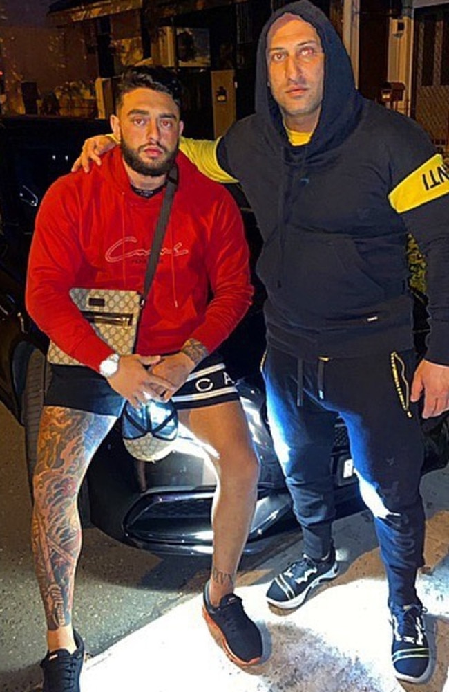 Rabii Zahabe poses with Sydney organised crime figure Tarek Zahed. Picture: Instagram