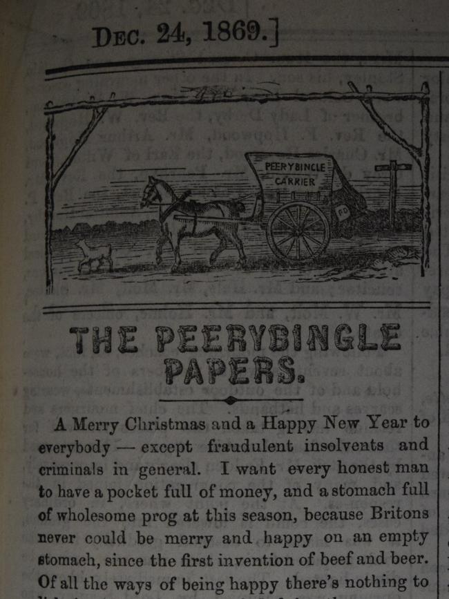 The Weekly Times Peerybingle Papers from Christmas 1869