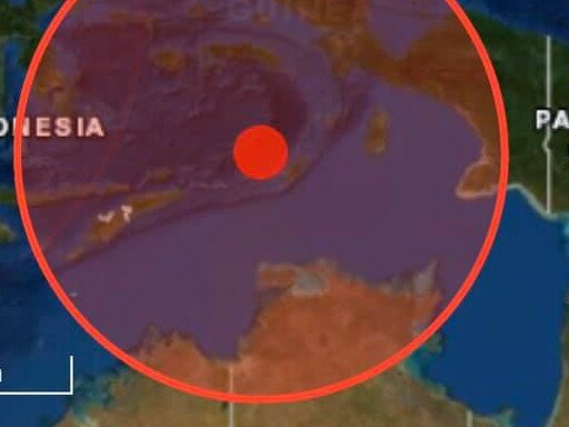 Darwin residents have reported feeling buildings swaying after a 6.9 magnitude earthquake struck in the Banda Sea on Wednesday night.(Image: Geoscience Australia)