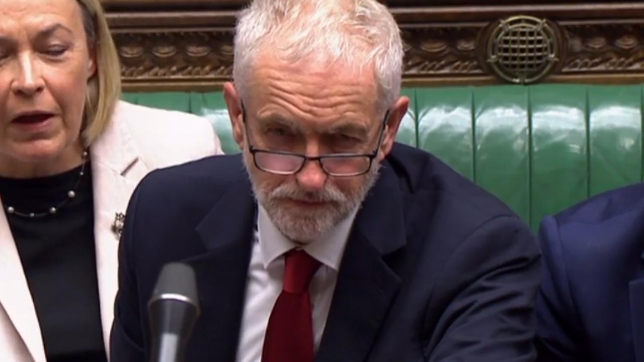 Britain's main opposition Labour Party leader Jeremy Corbyn has said his party will try and block plans for a general election on October 15. Picture: PRU/AFP.