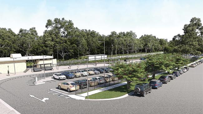 Artist's impression of the park n ride expansion.