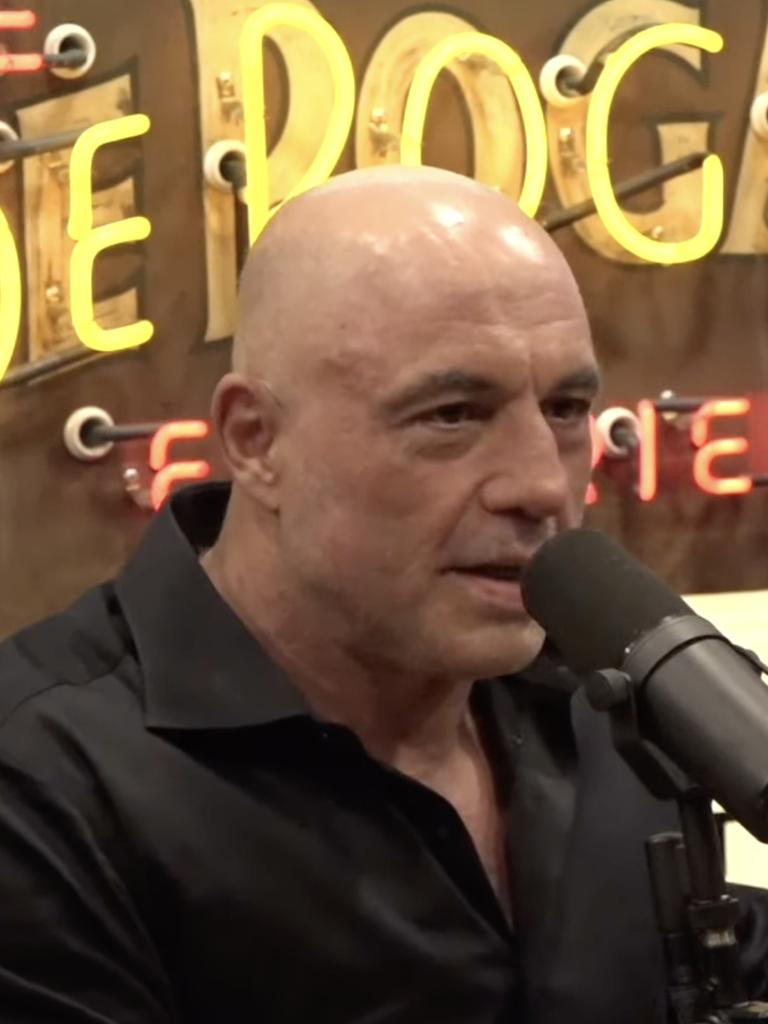 Joe Rogan interviewing Donald Trump on his podcast. Picture: YouTube