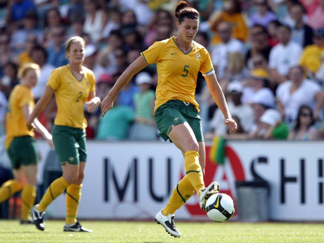 Cheryl Salisbury during Australia v Italy friendly women's soccer game at Parramatta Stadium in Sydney.