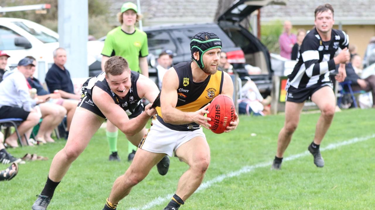 Action from the Lobethal v Hahndorf semi-final. Picture: Supplied by  Aliza Fuller