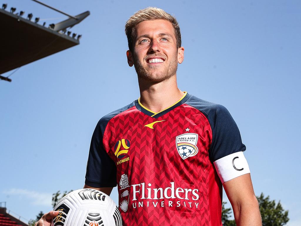 A-LEAGUE - Tuesday, 1st December, 2020. Adelaide United announces Stefan Mauk as its new captain for the upcoming 2020/21 season. Picture: Sarah Reed