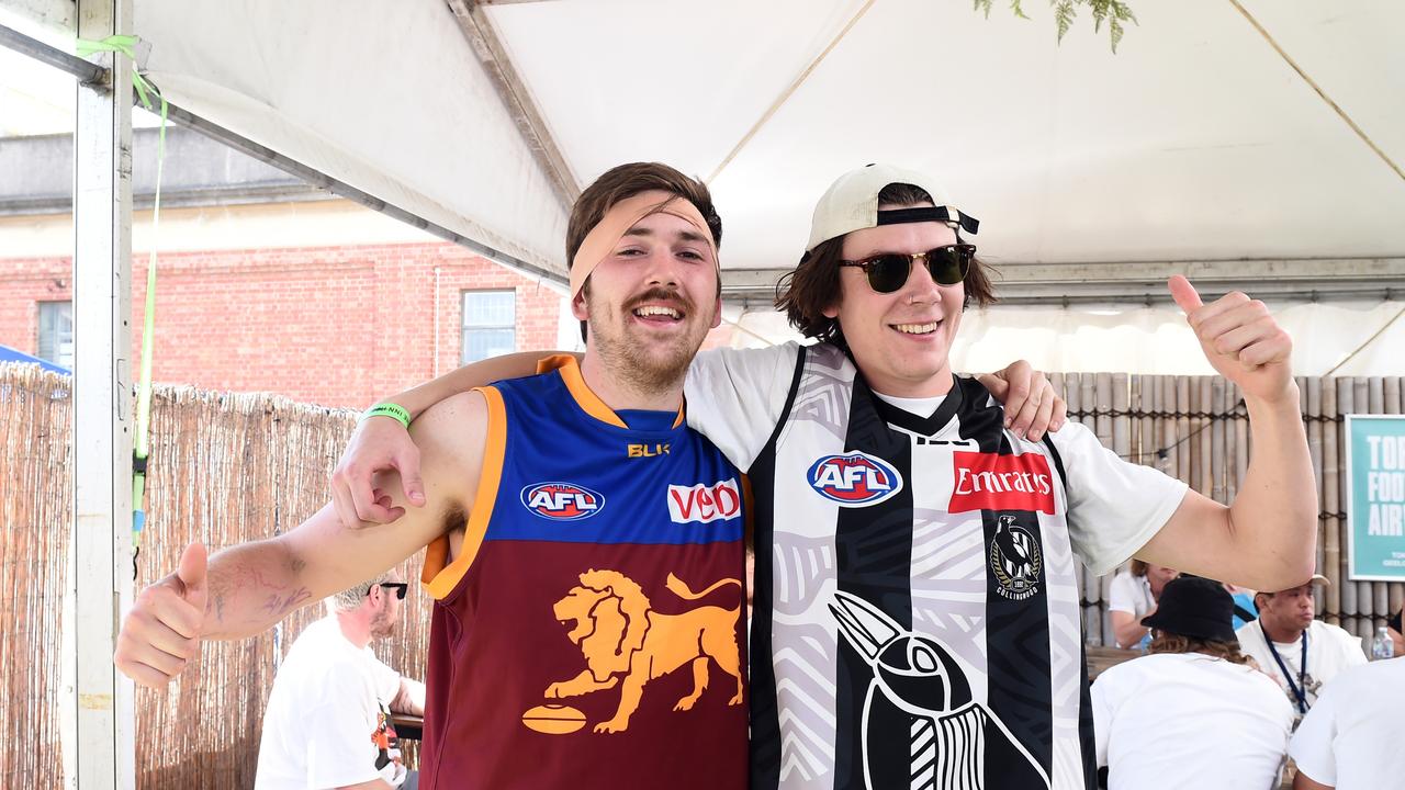 Bryce Roper And Toby Hudson. AFL GF in Geelong.