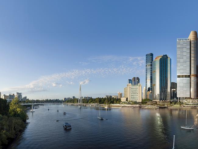 A render of the Waterfront Brisbane development. Picture: Supplied