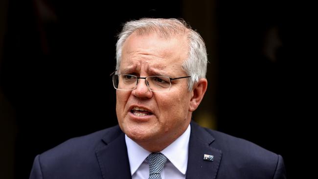 Prime Minister Scott Morrison has argued climate change action is important for Australia’s national security. Picture: Brendon Thorne/Getty Images