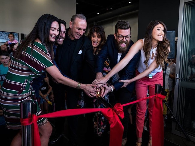 Pastors and leader Brian Houston at the opening of Melbourne's Hillsong church. Picture: Instagram